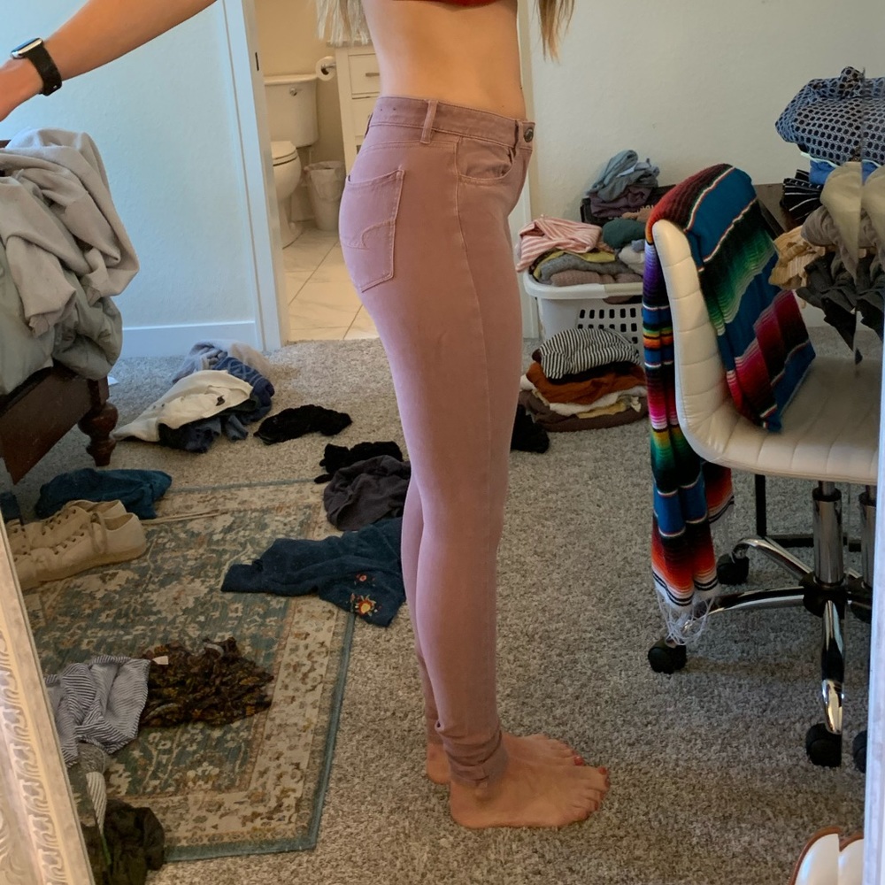 Mauve/pink pants from American Eagle! - Picture 2 of 4